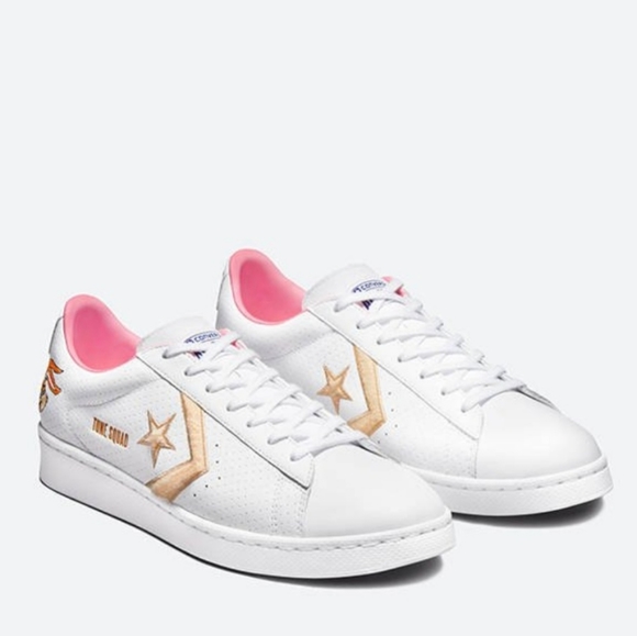 Converse space jam lola bonny shoes size woman 6.5 mens 5 unixe  white and pink - Picture 3 of 13